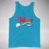 Believe Genderqueer Pride Jingle Bell Premium Tank Top - Neon Blue